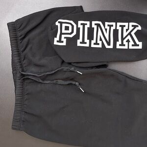 PINK Victoria's Secret Black Joggers/Sweatpants